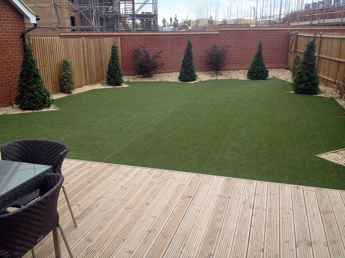 Astro turf laying for residential gardens
